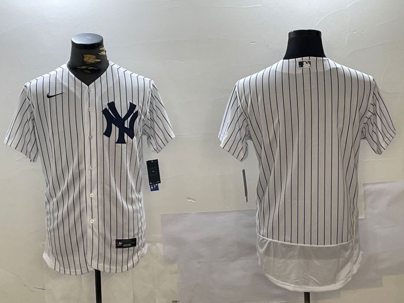 Men New York Yankees Blank White stripe Elite 2024 Nike MLB Jersey style 1016->new york yankees->MLB Jersey